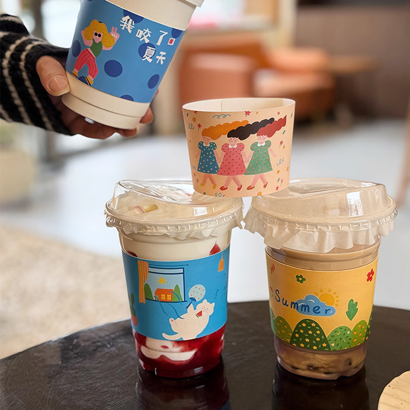 Coffee Tea Day - Selongsong Gelas Kardus Cetak Kustom Ukuran