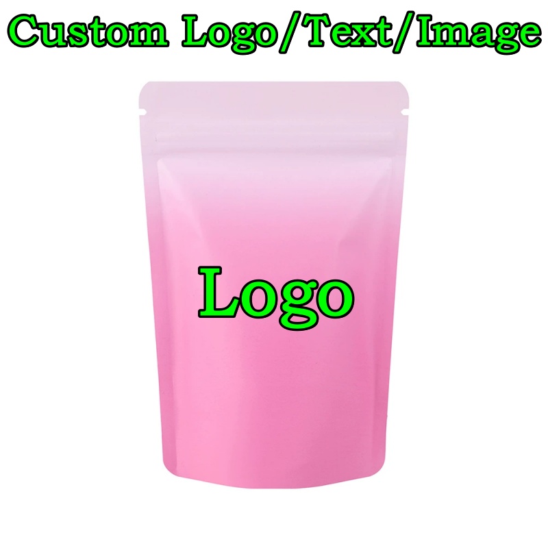 Coffee Tea Day - 100PCS Kantong Aluminium Foil Ziplock Berdiri,