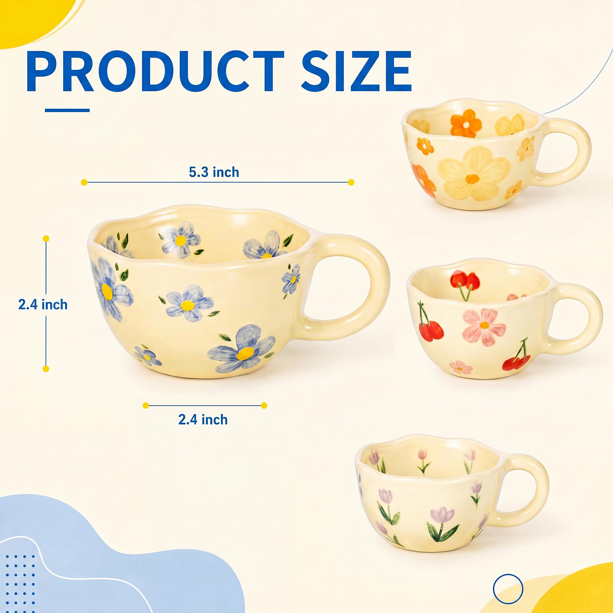 4 Buah Mug Kopi Unik Berlukis  - Coffee Tea Love ulasan dan harga