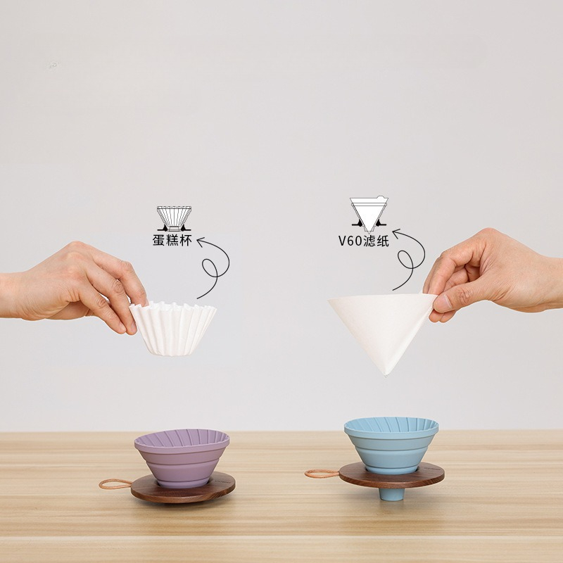 Mug Filter Kopi Silikon Lipat  - Coffee Dripper V60 ulasan dan harga