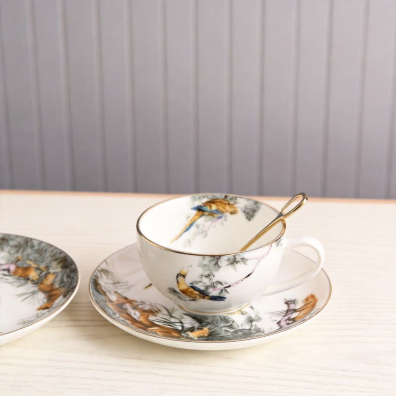 Set Cangkir dan Piring Kopi Mo - Coffee Tea Love ulasan dan harga