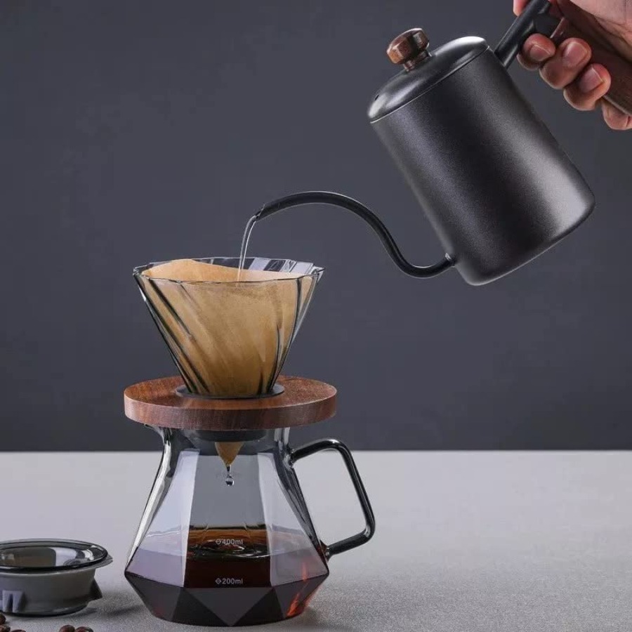 Set Pembuat Kopi Pour Over Caf - Coffee Dripper V60 ulasan dan harga