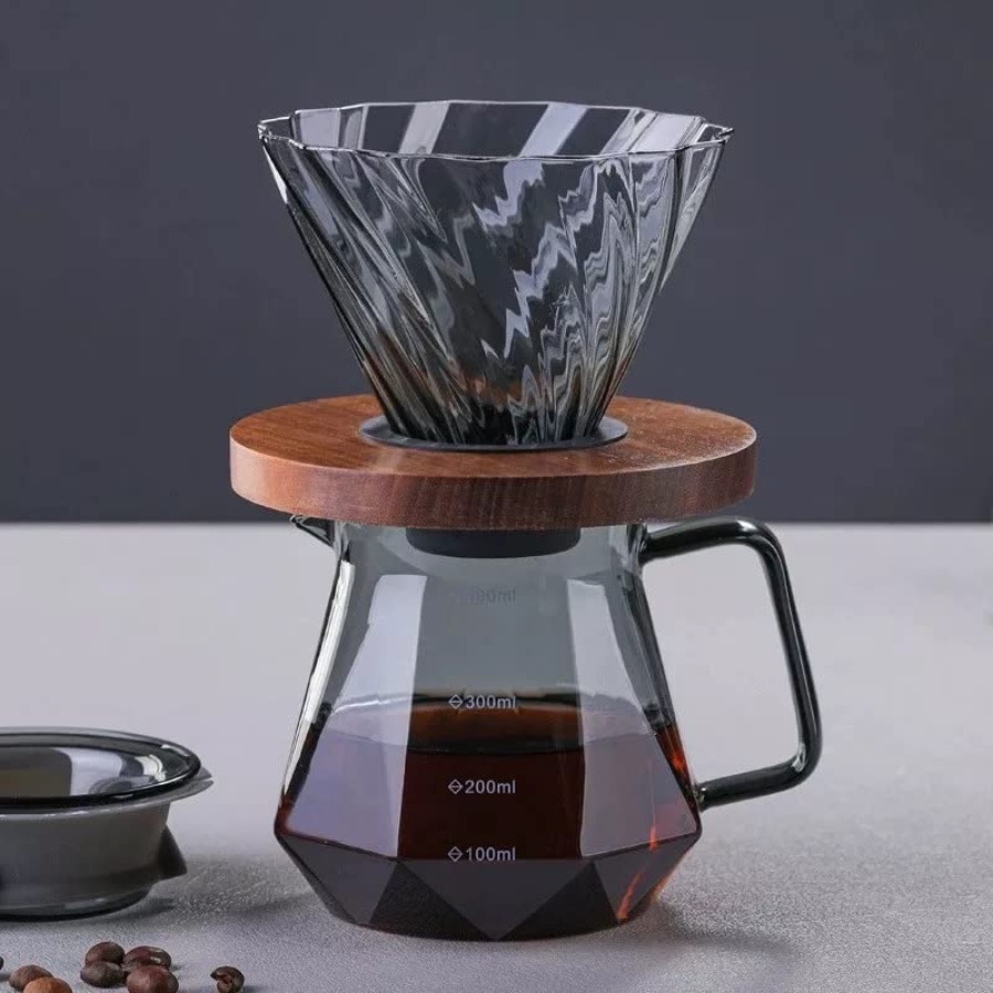 Set Pembuat Kopi Pour Over Caf - Coffee Dripper V60 ulasan dan harga