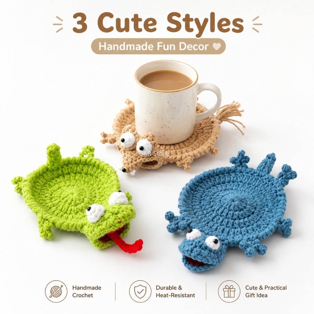 Alas Cangkir Rajut Hewan, Alas - Coffee Tea Station ulasan dan harga