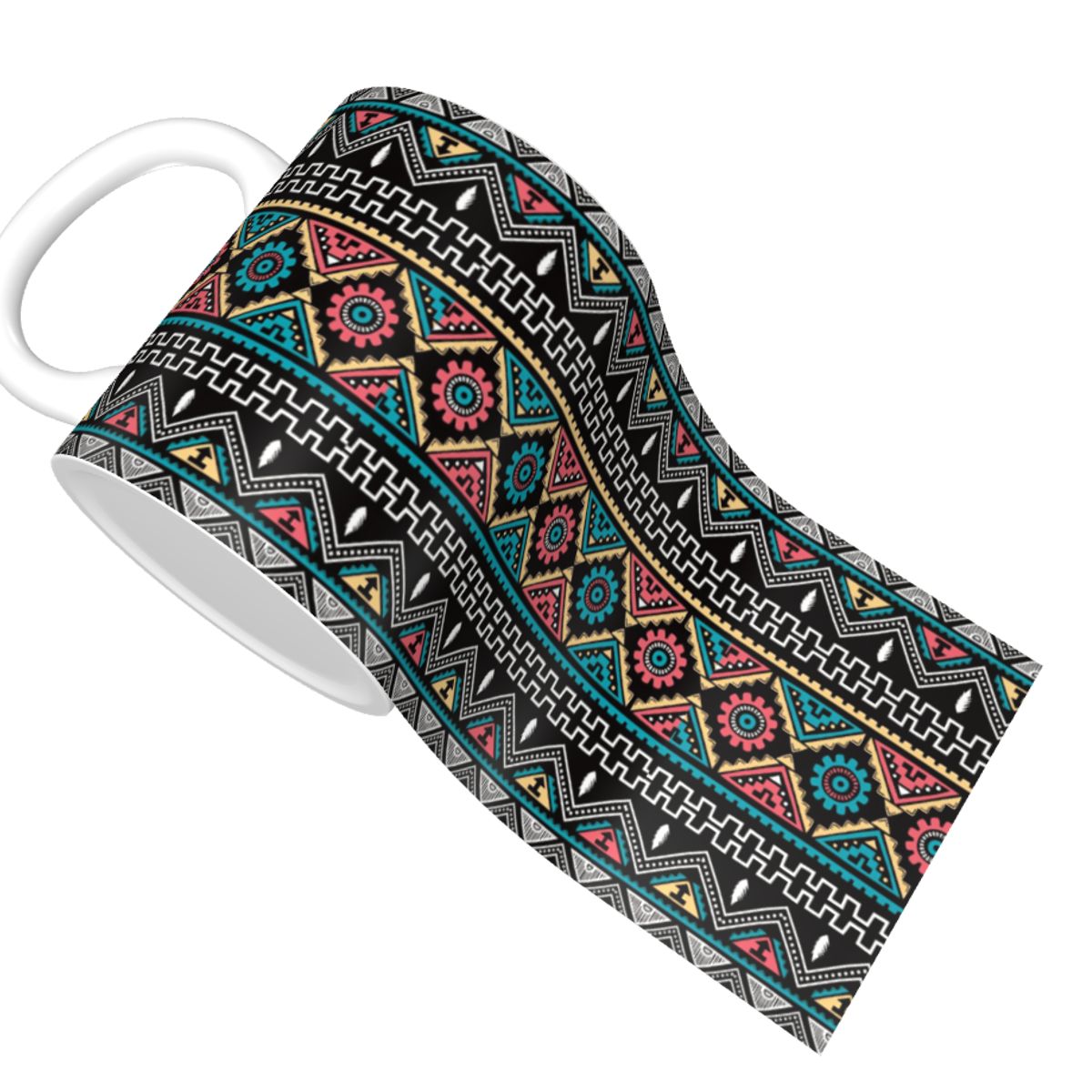 Mug Keramik DIY Motif Bohemian - Wallpaper Coffee And Tea ulasan dan harga
