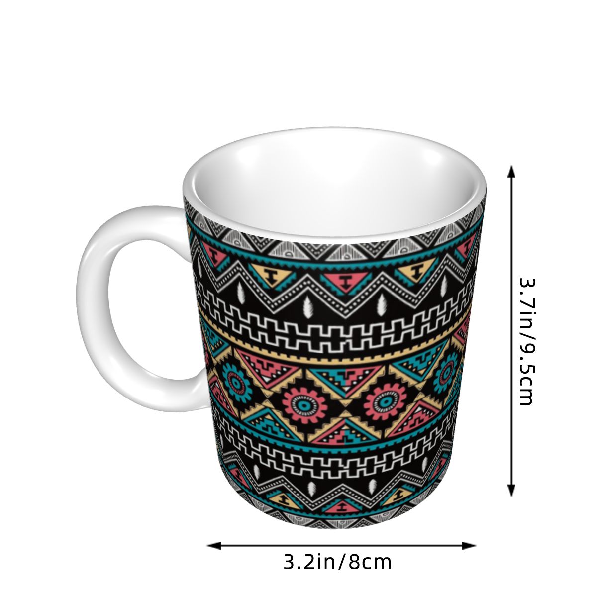 Mug Keramik DIY Motif Bohemian - Wallpaper Coffee And Tea ulasan dan harga