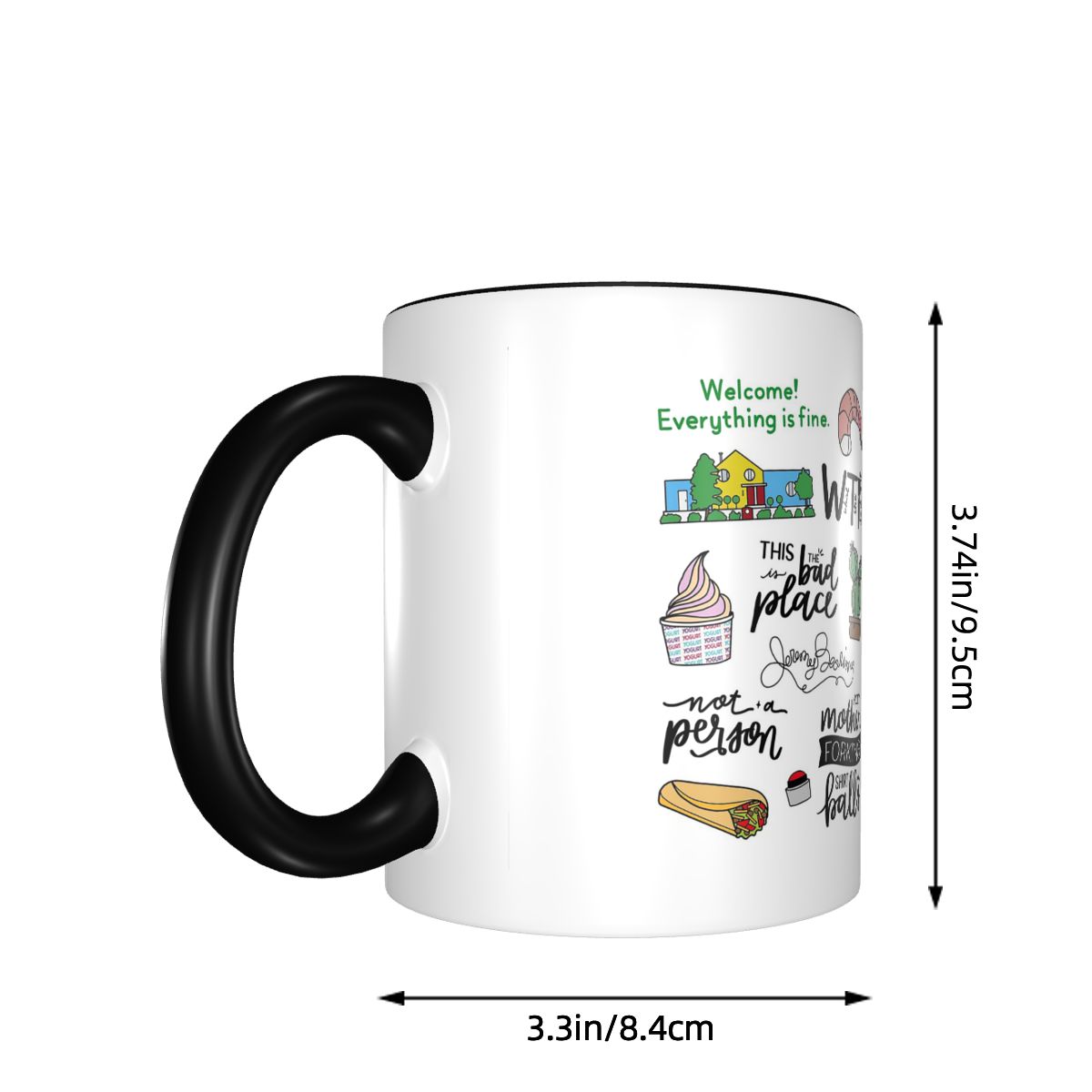 Mug Seni Acara TV The Good Pla - Coffee Tea Place ulasan dan harga