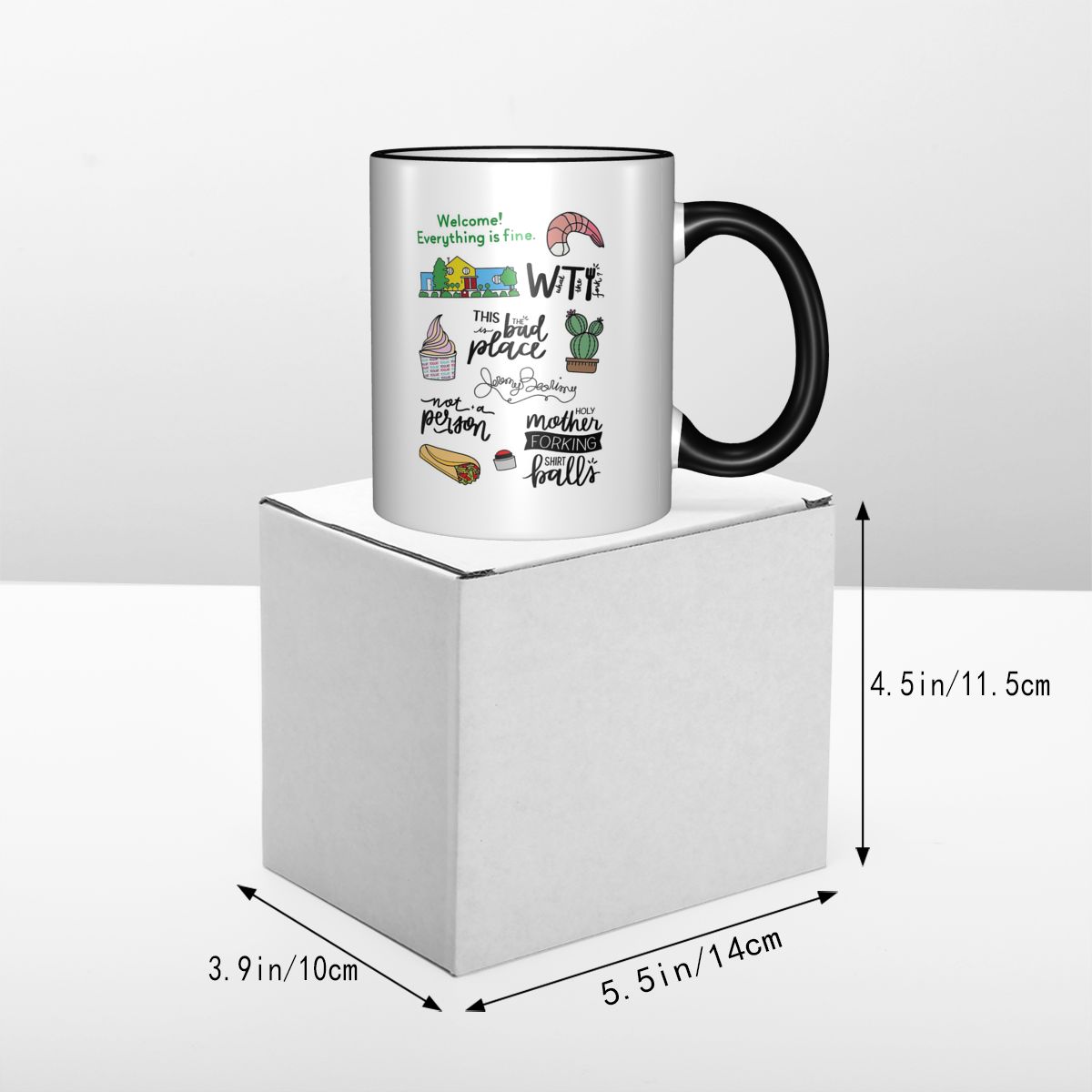 Mug Seni Acara TV The Good Pla - Coffee Tea Place ulasan dan harga