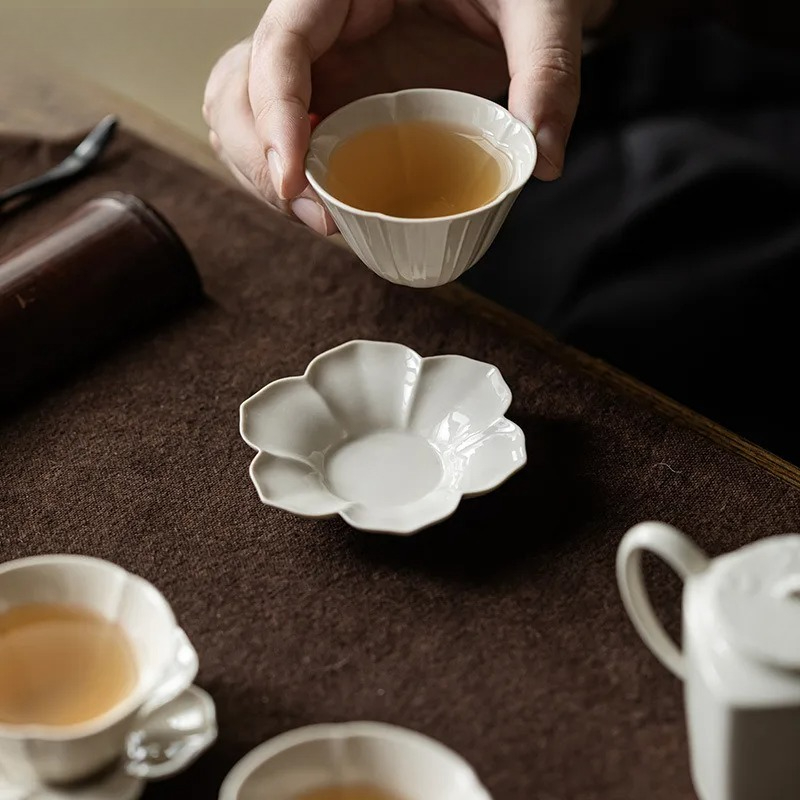 Alas Cangkir Kopi Motif Bunga  - Coffee Tea Stand ulasan dan harga