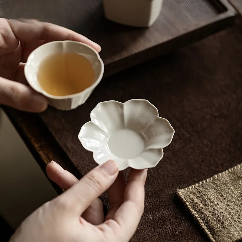 Alas Cangkir Kopi Motif Bunga  - Coffee Tea Stand ulasan dan harga