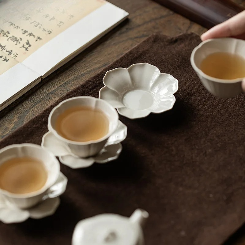 Alas Cangkir Kopi Motif Bunga  - Coffee Tea Stand ulasan dan harga