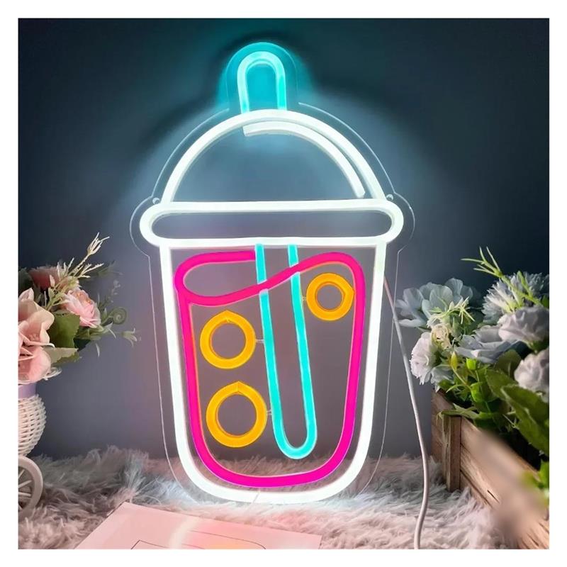 Tanda Neon Boba Tea, Lampu Teh - Wallpaper Coffee And Tea ulasan dan harga