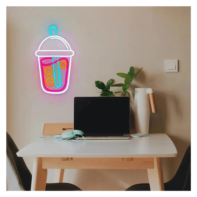 Tanda Neon Boba Tea, Lampu Teh - Wallpaper Coffee And Tea ulasan dan harga