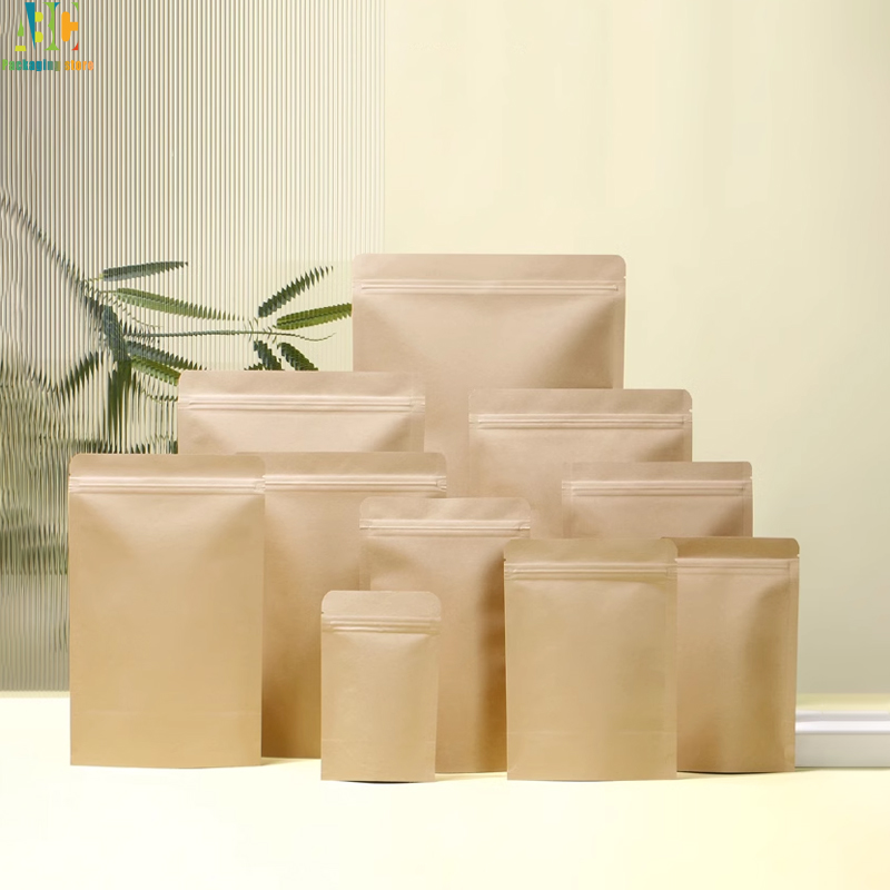 Kantong Zipper Kertas Kraft Ce - Coffee Tea Day ulasan dan harga