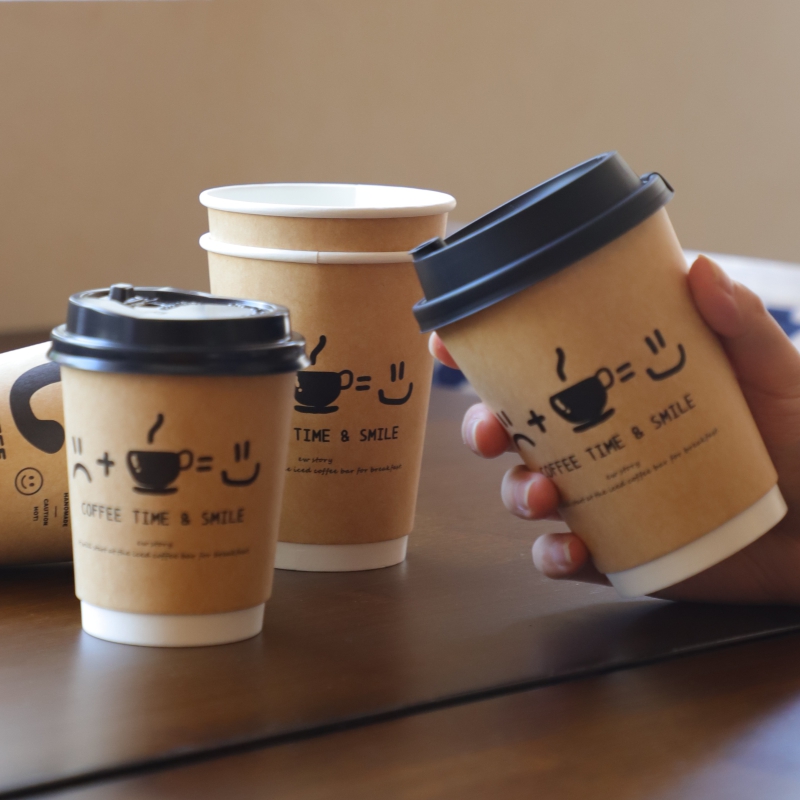 50 Buah Gelas Kopi Kertas Kraf - Wallpaper Coffee And Tea ulasan dan harga