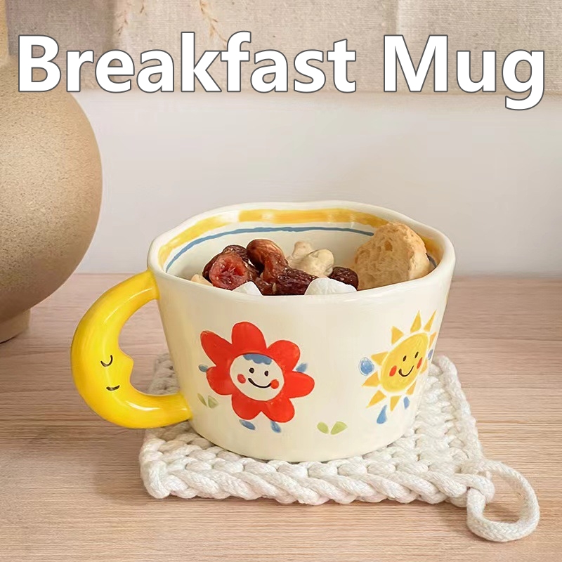 Mug keramik lukisan tangan ind - Coffee Tea Love ulasan dan harga