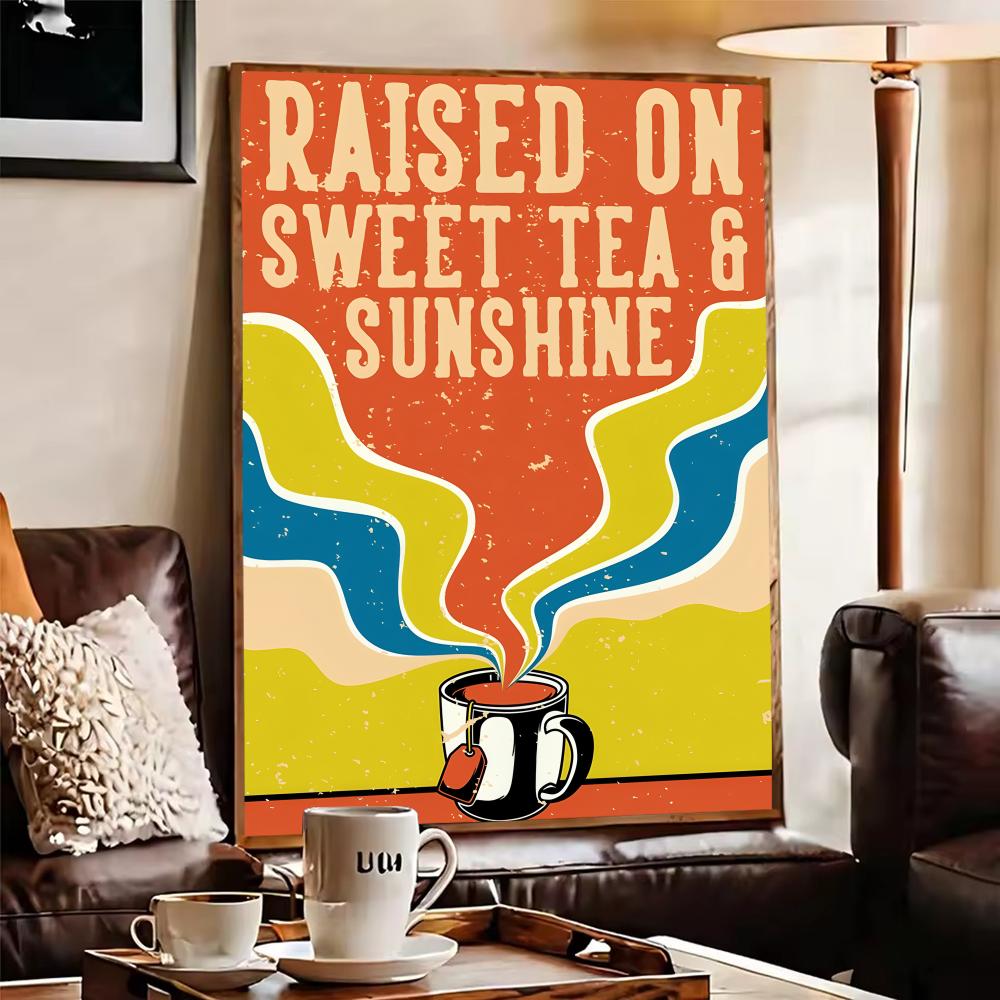 Poster Kopi Teh Antik Stiker S - Wallpaper Coffee And Tea ulasan dan harga