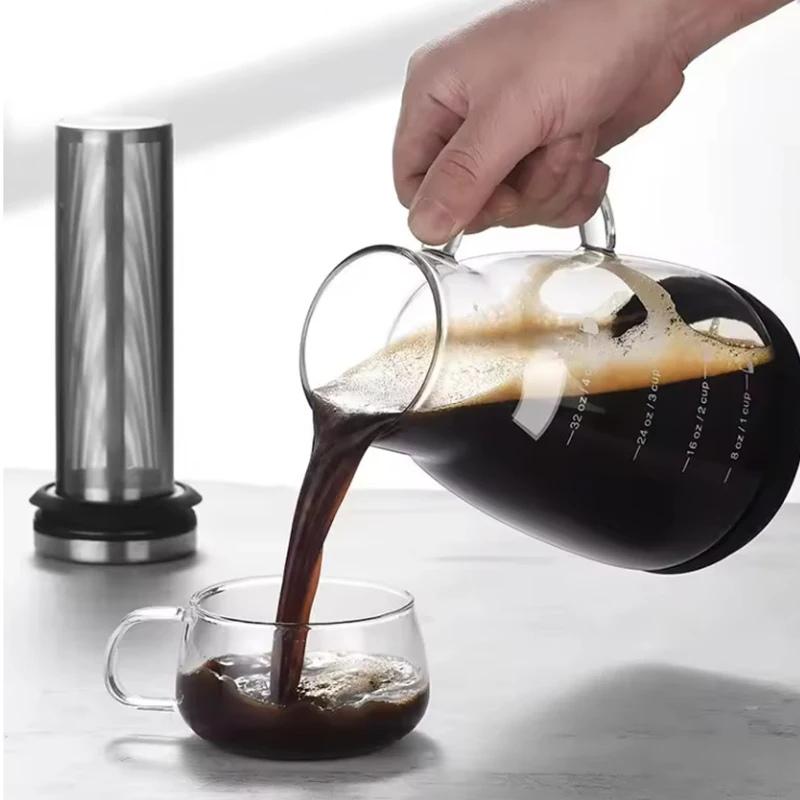 Pot Kaca Pembuat Espresso Ice  - Juice Tea Coffee ulasan dan harga