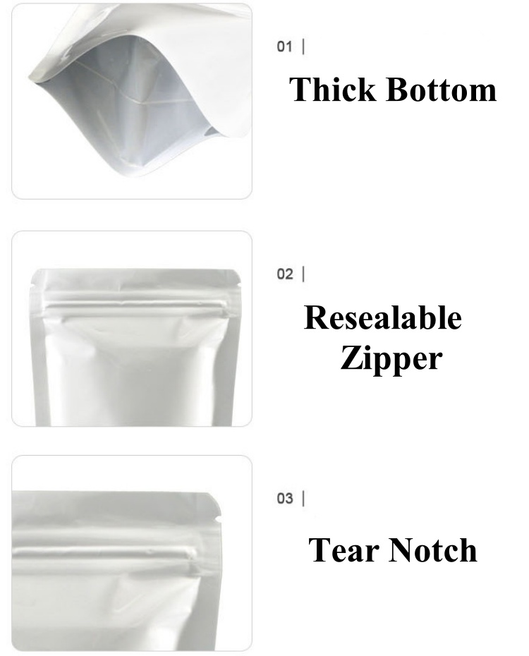 100PCS Kantong Ziplock Alumini - Coffee Tea Day ulasan dan harga